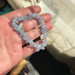 3/$25 Blue Bead Elastic Bracelet
